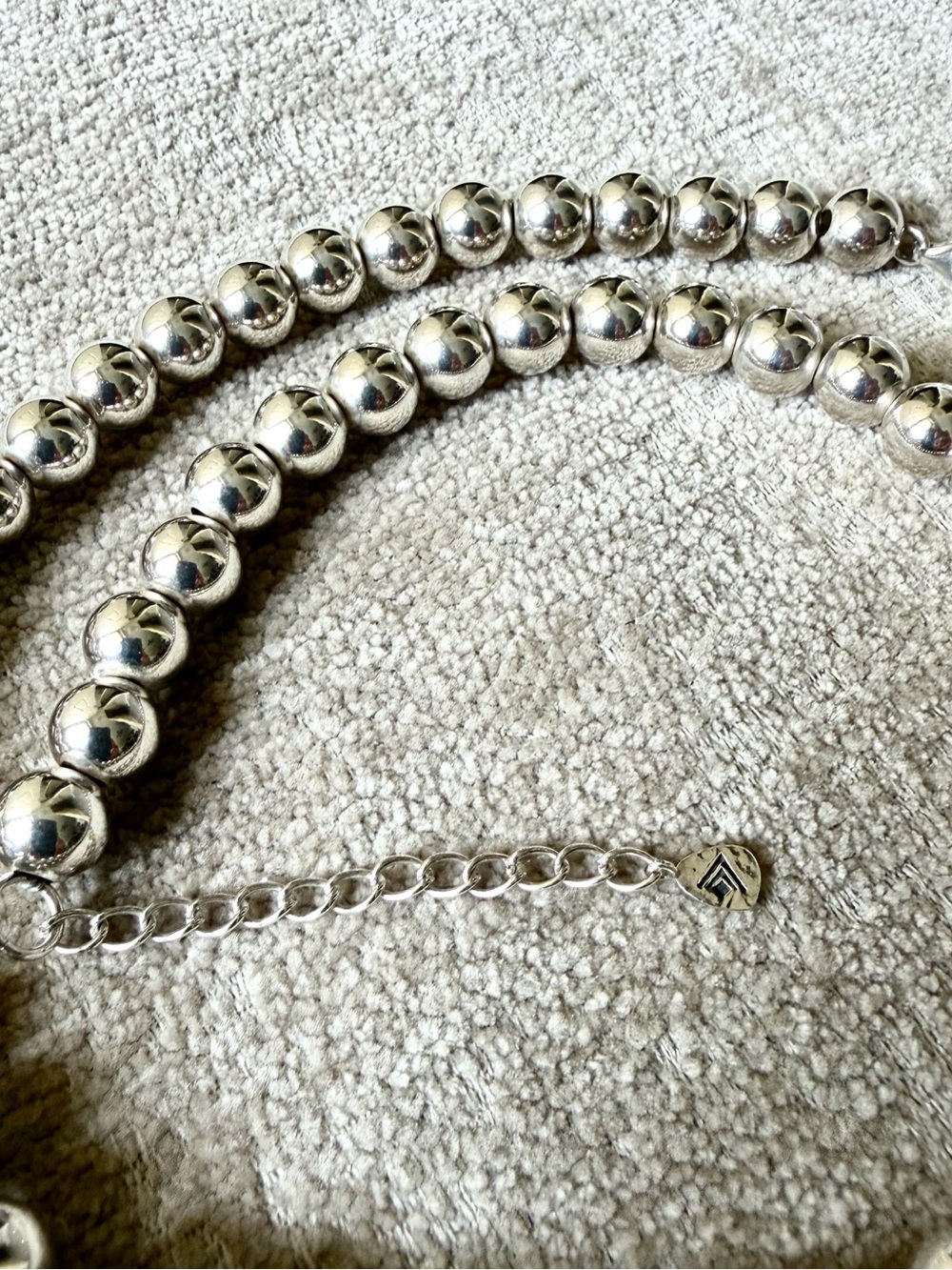 Silpada Bead Ball Polished Silver Necklace - Picture 4 of 9